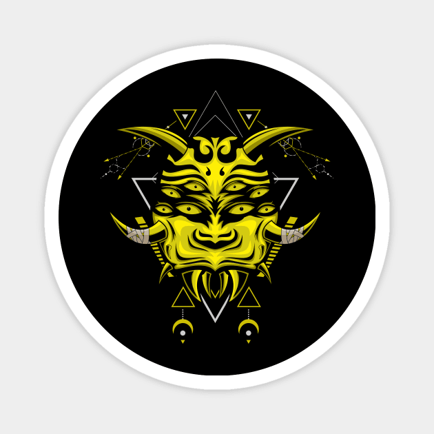 golden ant mask Magnet by SHINIGAMII